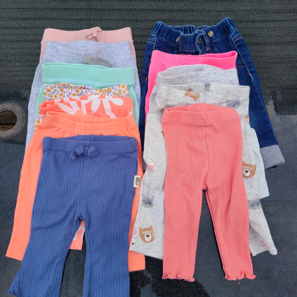 Kids' Assorted Color Leggings Set